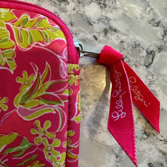 New without tags LILLY PULITZER pink print IPAD ZIP SLEEVE TABLET CASE - Picture 3 of 6